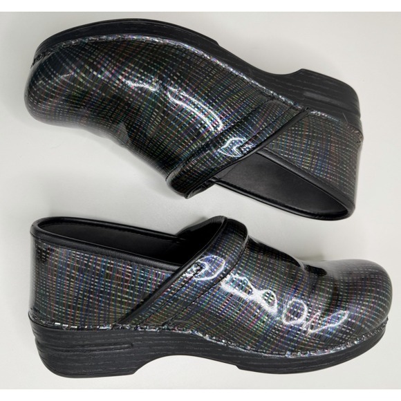 Dansko XP Slip On Clog Prism Black Leather Size 41 EU 10.5-11 US - Picture 3 of 11
